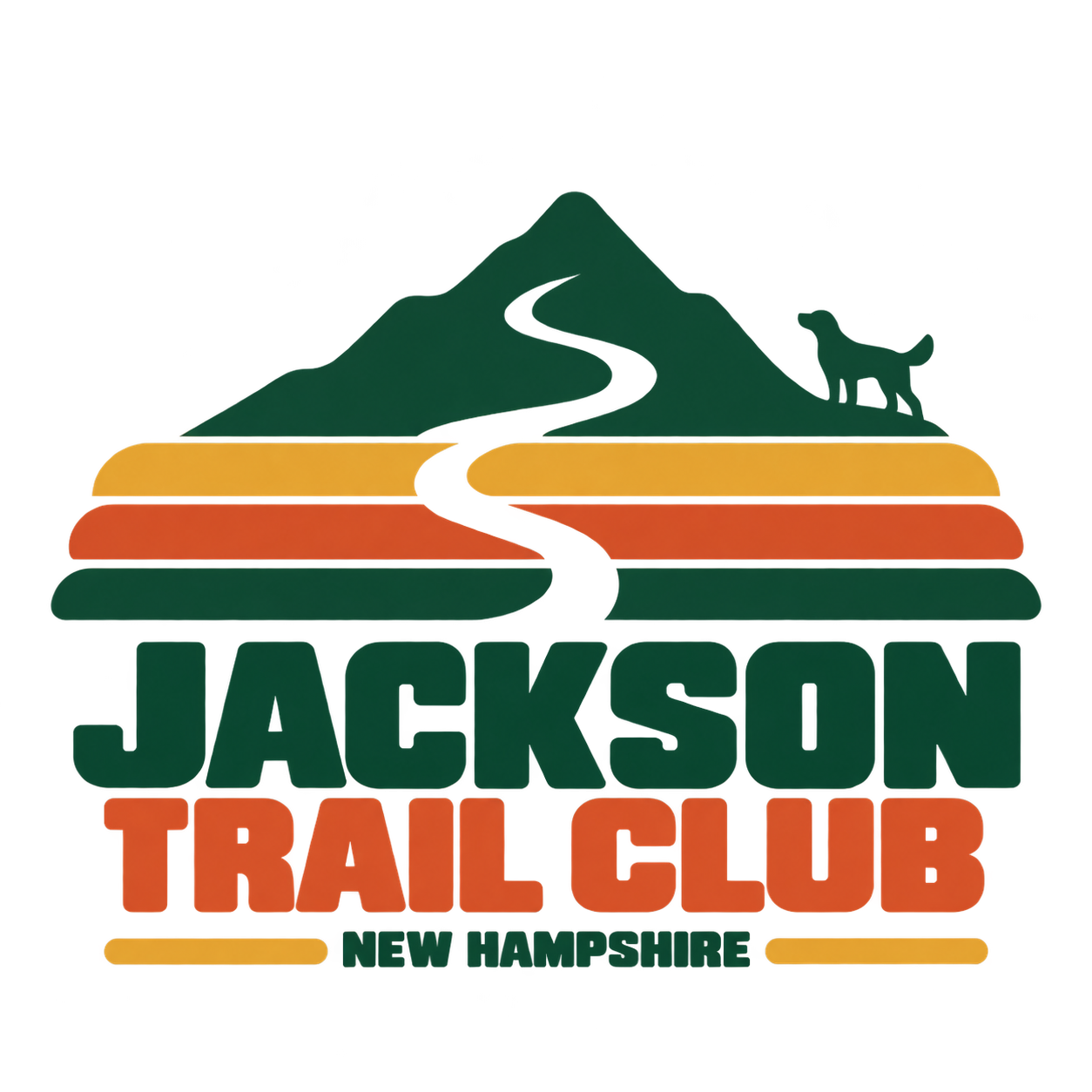 Jackson Trail Club original New Hampshire dog illustration